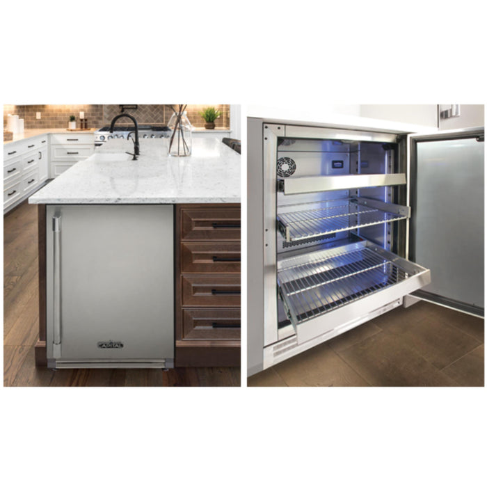 Chrome Satin Finish Upgrade for 24" Undercounter Refrigerator