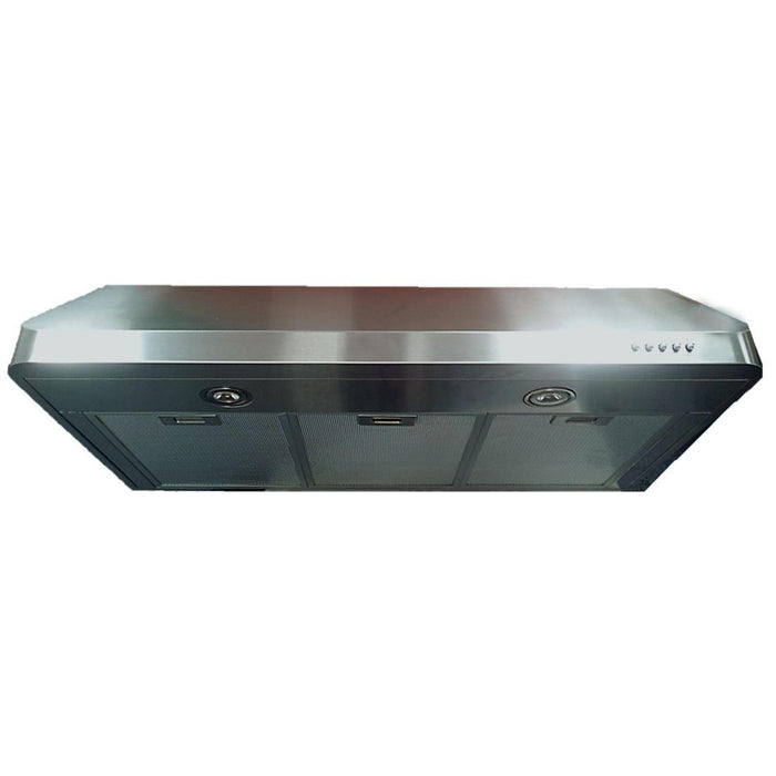 Verona 36-Inch Stainless Steel Undermount Range Hood with 600 CFM Blower, LED Lighting and Multi-Speed Fan