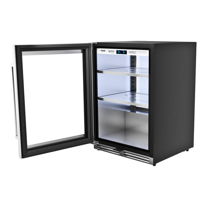 Thor Kitchen  24-Inch Stainless Steel Beverage Center with Left Hinge