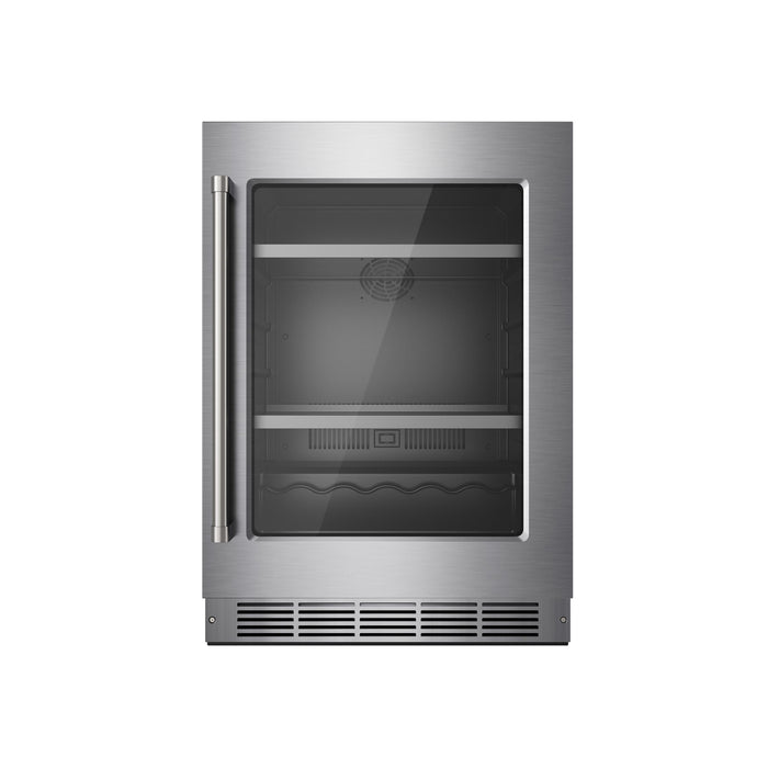 Thor Kitchen 24 Inch Professional Indoor Undercounter Beverage Cooler Stainless Steel
