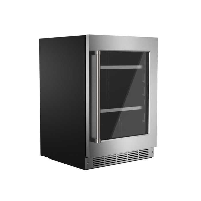 Thor Kitchen 24 Inch Professional Indoor Undercounter Beverage Cooler Stainless Steel
