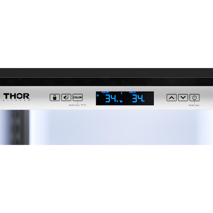Thor Kitchen 24-Inch Stainless Steel Beverage Center with Right Hinge