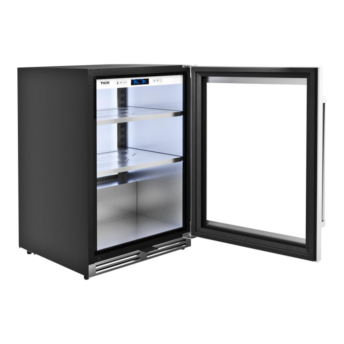 Thor Kitchen 24-Inch Stainless Steel Beverage Center with Right Hinge