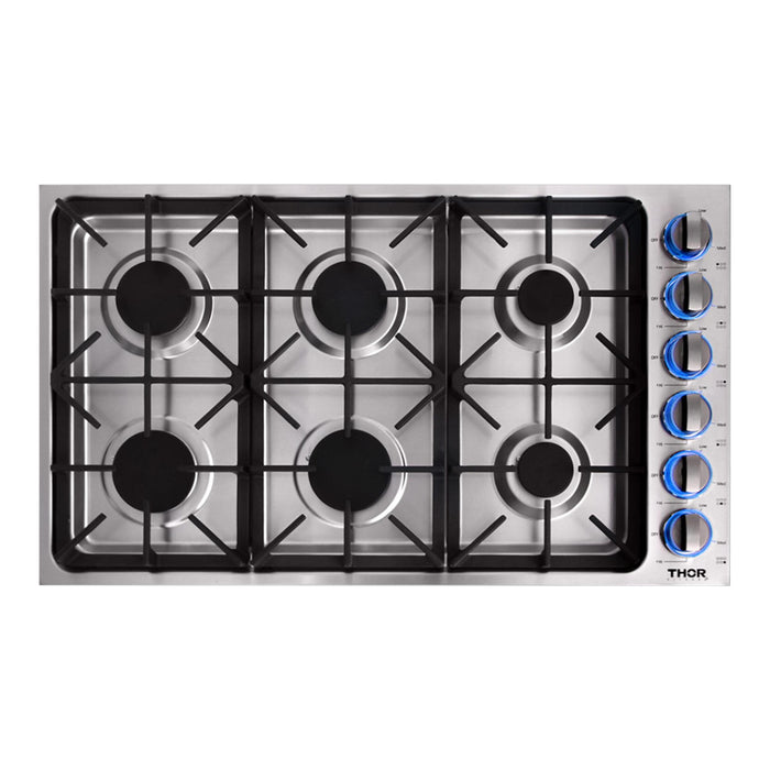 Thor Kitchen 36-Inch Stainless Steel Gas Cooktop