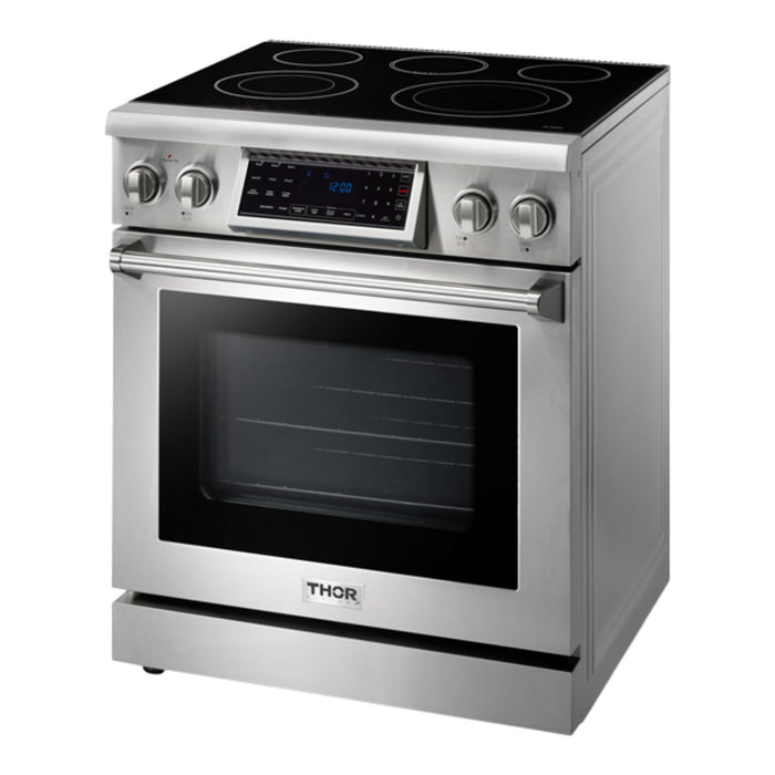 Thor Kitchen 30-Inch Stainless Steel Tilt Panel Electric Range