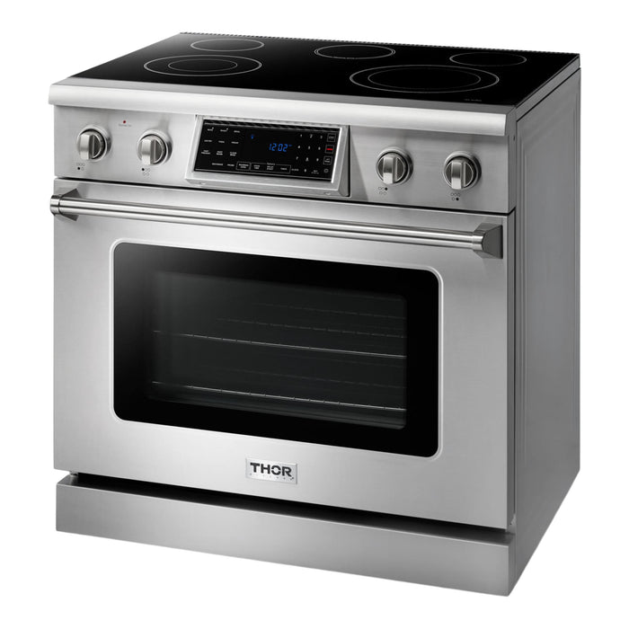 Thor Kitchen 36-Inch Stainless Steel Tilt Panel Electric Range