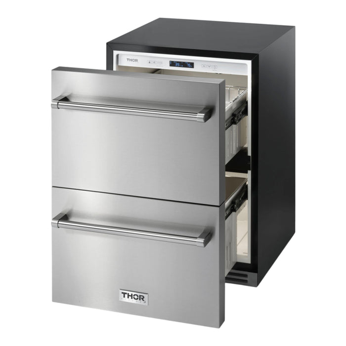 Thor Kitchen 5.4 cu.ft.  Stainless Steel Double Drawer Refrigerator