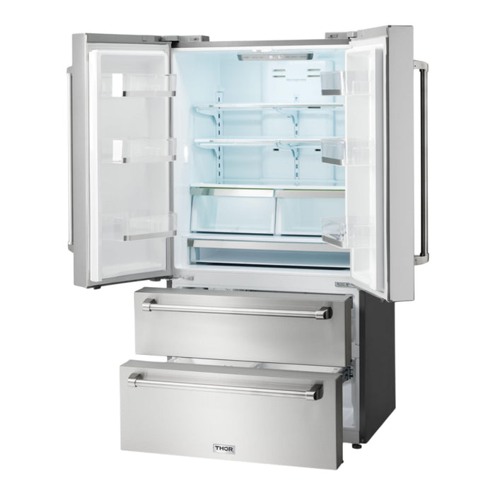 Thor Kitchen 22.5 cu.ft. Stainless Steel Counter Depth French Door Refrigerator