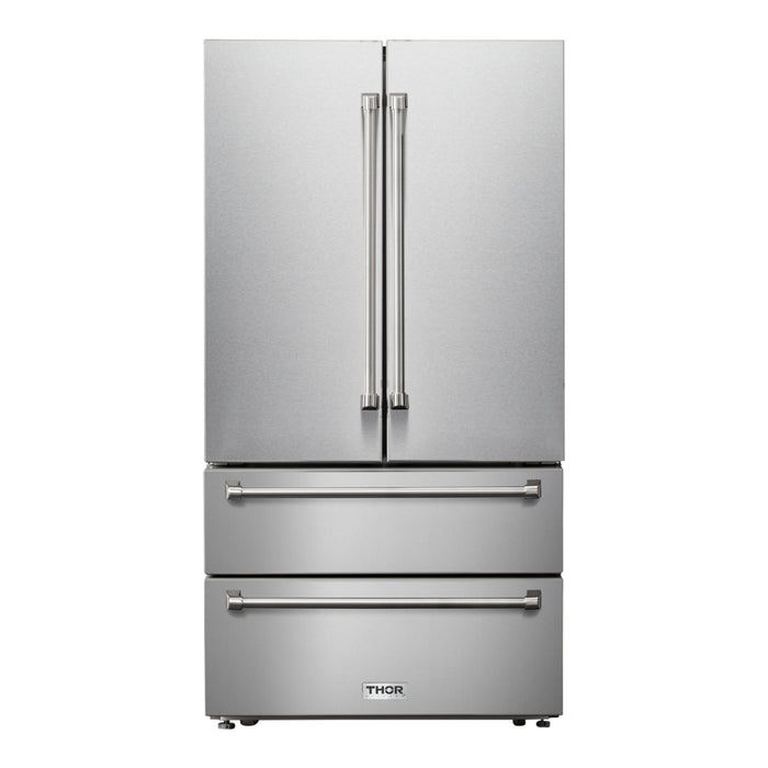 Thor Kitchen 22.5 cu.ft. Stainless Steel Counter Depth French Door Refrigerator