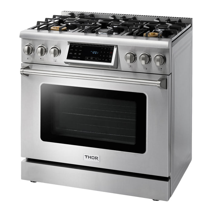 Thor Kitchen T Series 36-Inch Stainless Steel Tilt Panel Gas Range