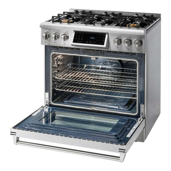 Thor Kitchen T Series 36-Inch Stainless Steel Tilt Panel Gas Range