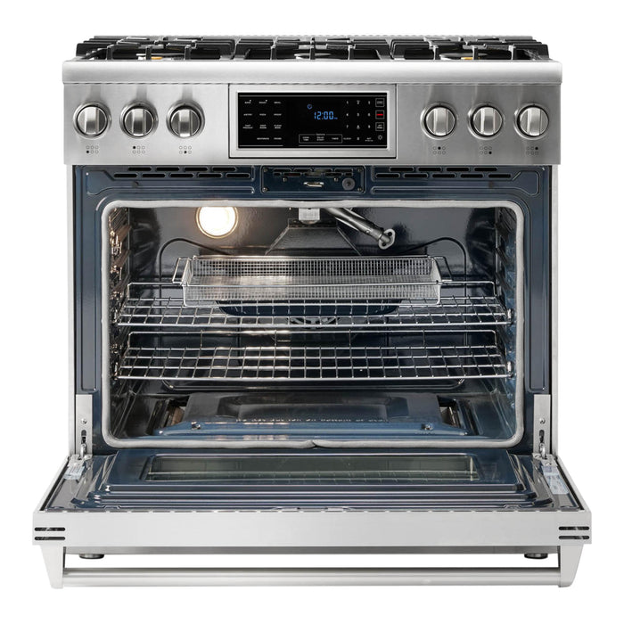 Thor Kitchen T Series 36-Inch Stainless Steel Tilt Panel Gas Range