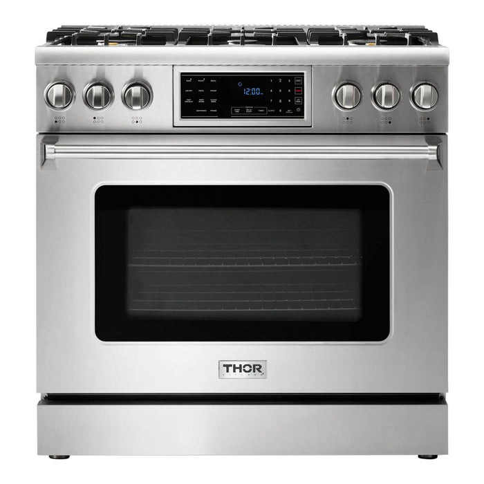 Thor Kitchen T Series 36-Inch Stainless Steel Tilt Panel Gas Range