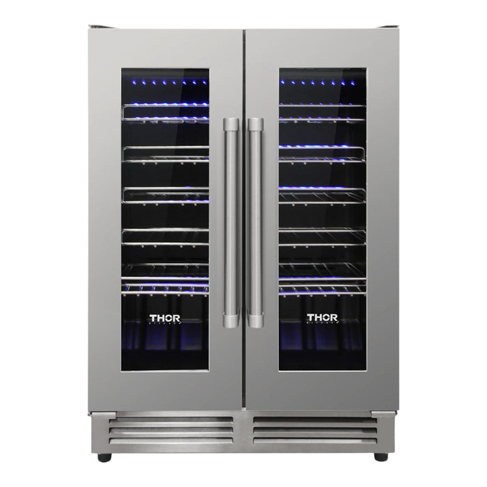 Thor Kitchen 24-Inch Stainless Steel Dual Zone Wine Cooler