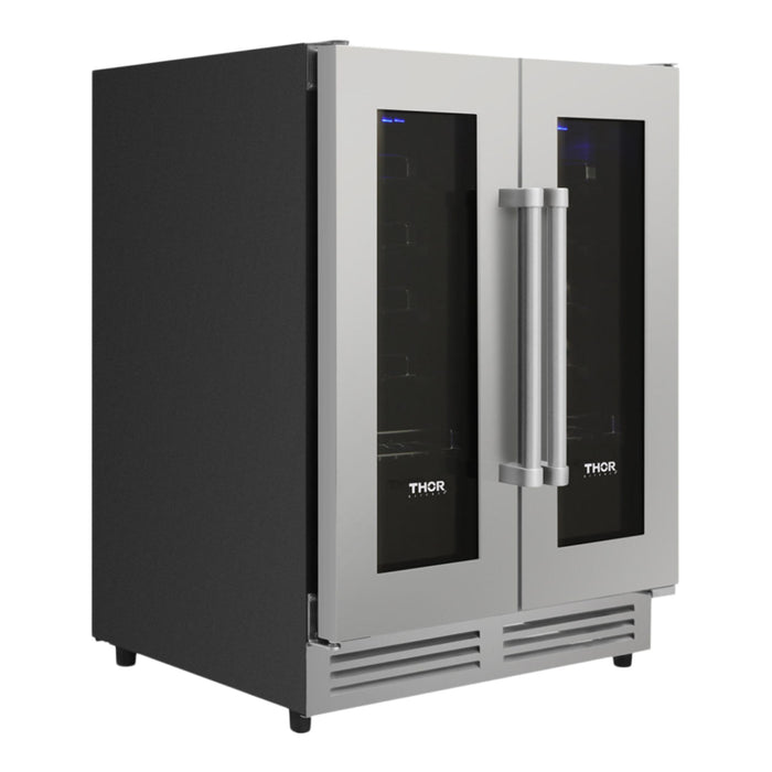 Thor Kitchen 24-Inch Stainless Steel Dual Zone Wine Cooler
