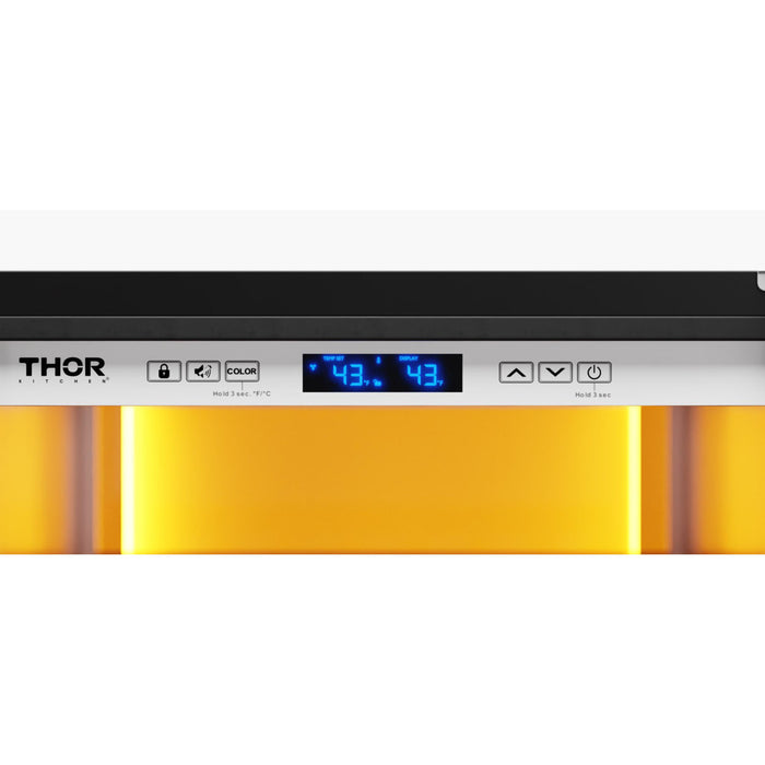 Thor Kitchen 24-Inch Stainless Steel Wine Cooler with Left Hinge