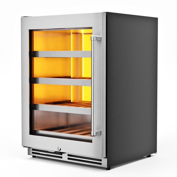 Thor Kitchen 24-Inch Stainless Steel Wine Cooler with Left Hinge