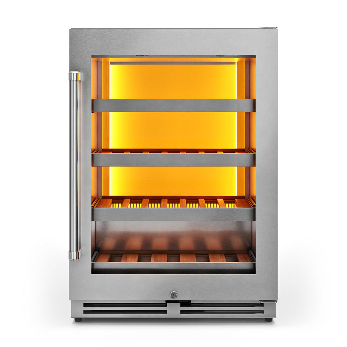 Thor Kitchen 24-Inch Stainless Steel Wine Cooler with Right Hinge