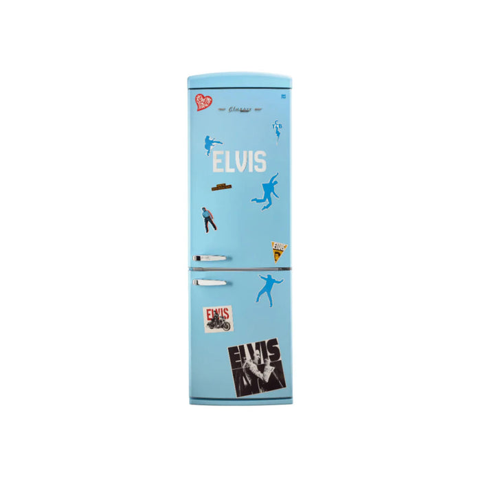 Unique Elvis Classic Retro 12 Cu. Ft. Bottom Mount Refrigerator – Presley Classic Blue