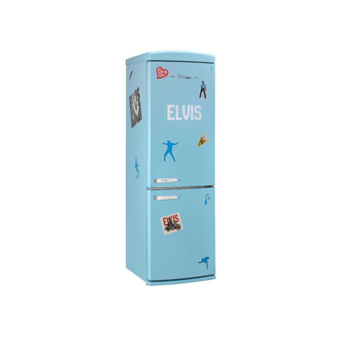 Unique Elvis Classic Retro 12 Cu. Ft. Bottom Mount Refrigerator – Presley Classic Blue