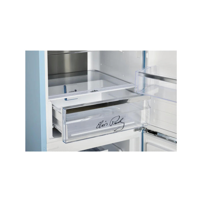 Unique Elvis Classic Retro 12 Cu. Ft. Bottom Mount Refrigerator – Presley Classic Blue