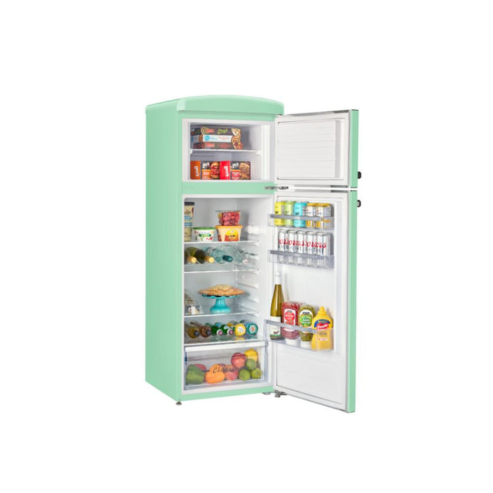 Unique Classic Retro 7.4 Cu. Ft. Top Mount Refrigerators