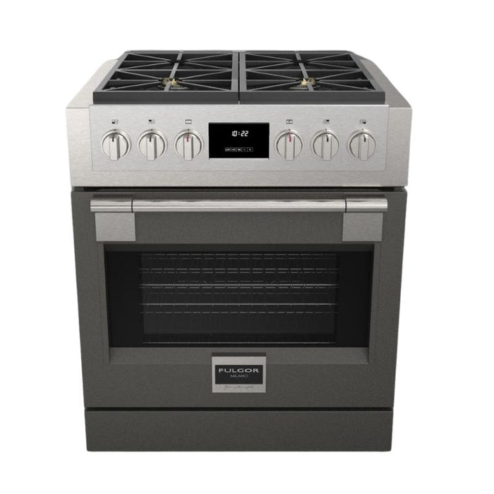 Fulgor Milano 30-Inch Pro Range Door Color Kit, Matte Grey