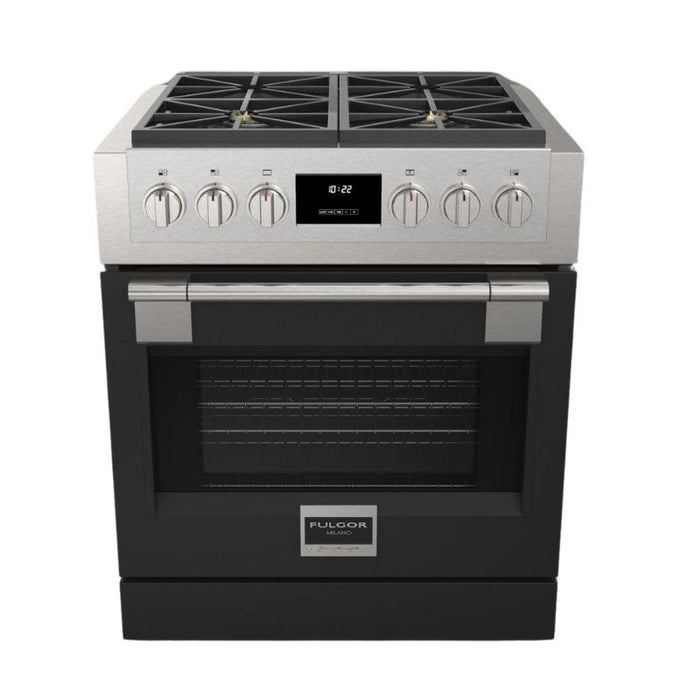 Fulgor Milano 30-Inch Pro Range Door Color Kit, Matte Black