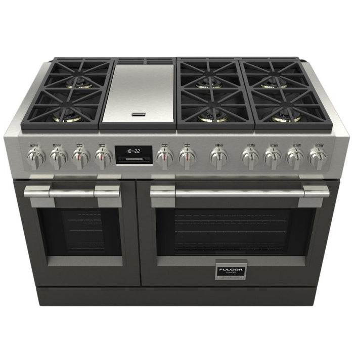 Fulgor Milano 48-Inch Pro Range Door Color Kit, Matte Grey