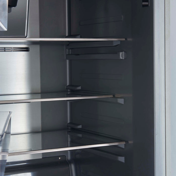 Forno Fortezza 60 Inch Convertible Refrigerator/Freezer with Trim Grill, Stainless Steel, Total No Frost, with Automatic Ice Maker