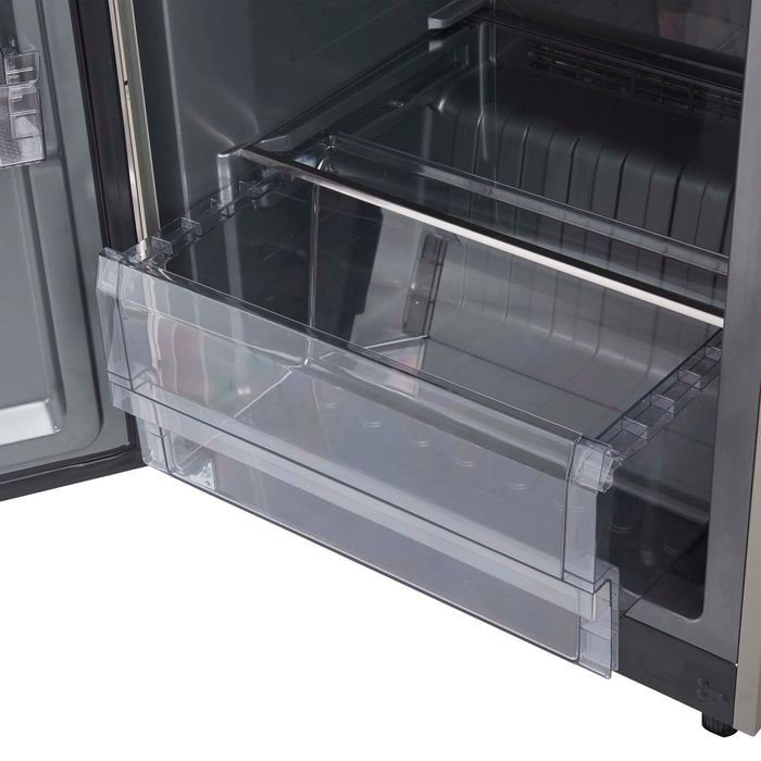 Forno Fortezza 60 Inch Convertible Refrigerator/Freezer with Trim Grill, Stainless Steel, Total No Frost, with Automatic Ice Maker