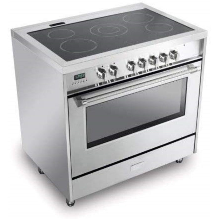Verona 36-Inch 5.0 Cu. Ft. Colored Designer Series Freestanding Electric Range with Five Elements and True European Convection Oven