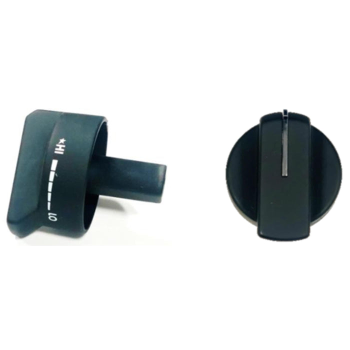 Verona Black Color Knob Set of 7 for Designer Single Oven Dual Fuel Range