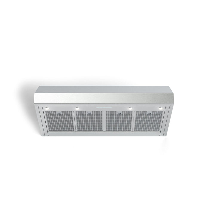 Verona 48-Inch Designer Series Low Profile Wall Mount Range Hood with 1200 CFM, 4 Speed Fan and LED Lighting
