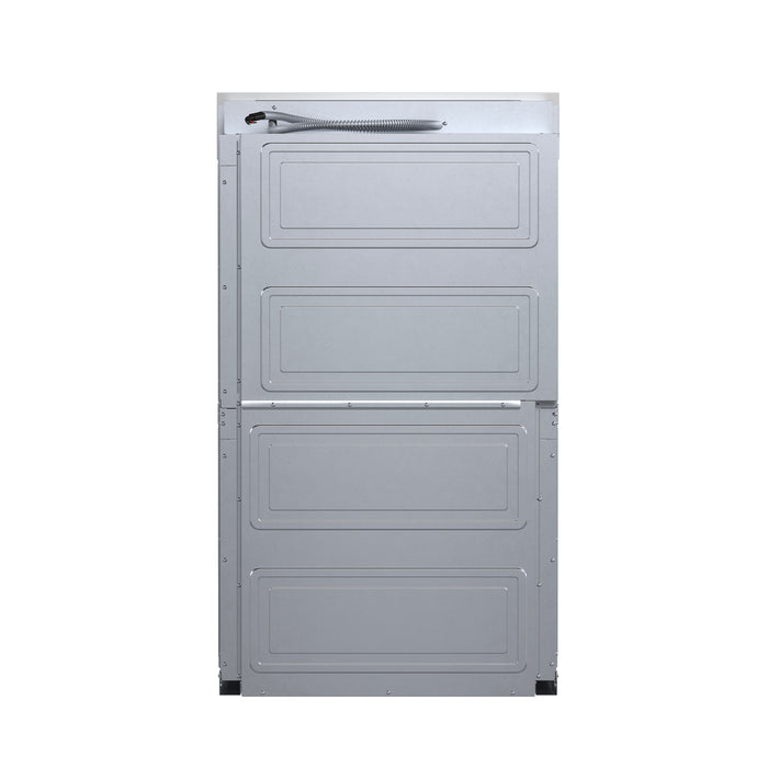 Forno Gallico 30-Inch Electric French Door Double Oven, Stainless Steel, Convection Cooking, Touch Control Panel, Self-Cleaning Function