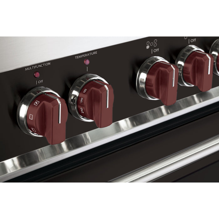 Verona Burgundy Knob Set of 7 for Designer Single Oven Induction Range Stylish and Durable Upgrade
