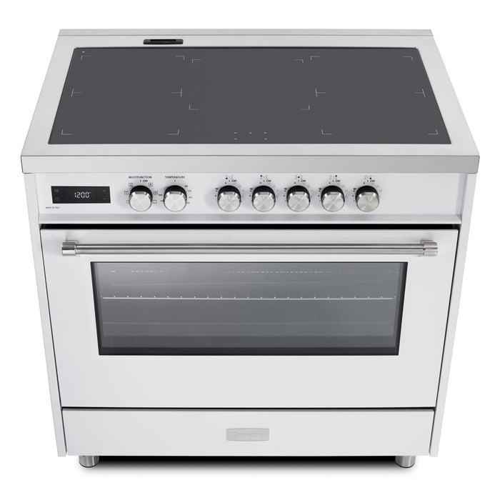 Verona Ultima 36-Inch 5.0 Cu. Ft. Colored Freestanding Induction Range with Five Cooking Zones, Dual Convection, and Air Fry