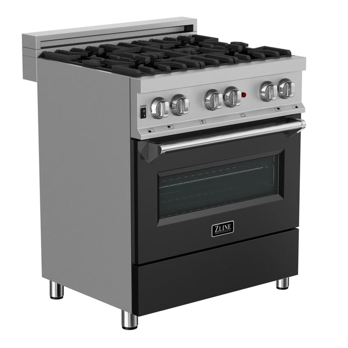 ZLINE Legacy Dual Fuel Range Satin Stainless Series – Blue Gloss, Black Matte, Satin Nickel (RAS-BG, RAS-BLM, RAS-SN)