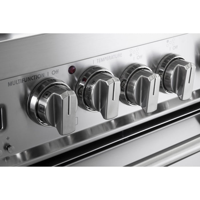 Verona Prestige 36-Inch Freestanding Stainless Steel Dual Fuel Double Oven Range With 5 Burners, 3.9 Cu. Ft. Total Capacity Convection Oven And Precision Cooking