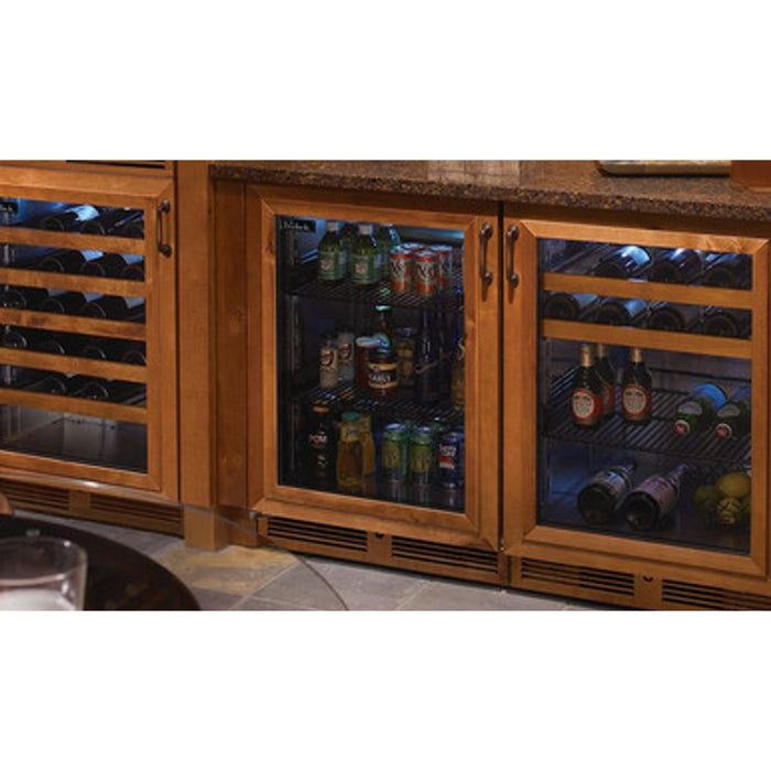 Perlick Signature Series  5.0 cu.ft  Indoor Dual-Zone Refrigerator/Wine Reserve. w/ Fully Integrated. Panel-Ready Glass Door, Hinge Right, w/ Lock