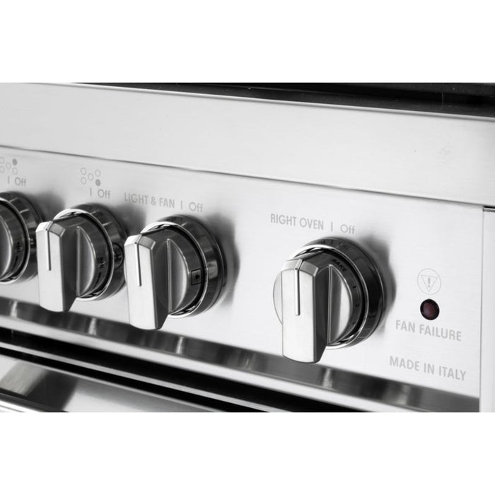 Verona Prestige 36-Inch Freestanding Stainless Steel Gas Range Double Oven With 5 Burners, 3.9 Cu. Ft. Total Capacity Convection Oven and Professional Performance