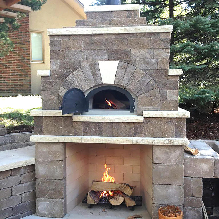 Chicago Brick Oven CBO-500 DIY Kit Residential Built-In Wood-Fired Outdoor Pizza Oven