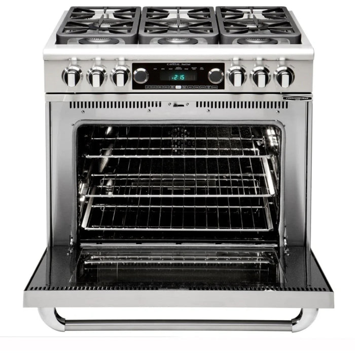 Capital Grand Chef Series 36-Inch Dual Fuel 4 Burner, Grill & Griddle Range