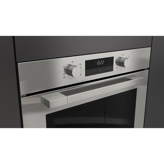 Fulgor Milano 30-Inch Matteo Built-In Electric Single Oven, 100 Series, Euro Height, Easy Clean Convection, 2 Standard Racks, Stainless Steel Finish