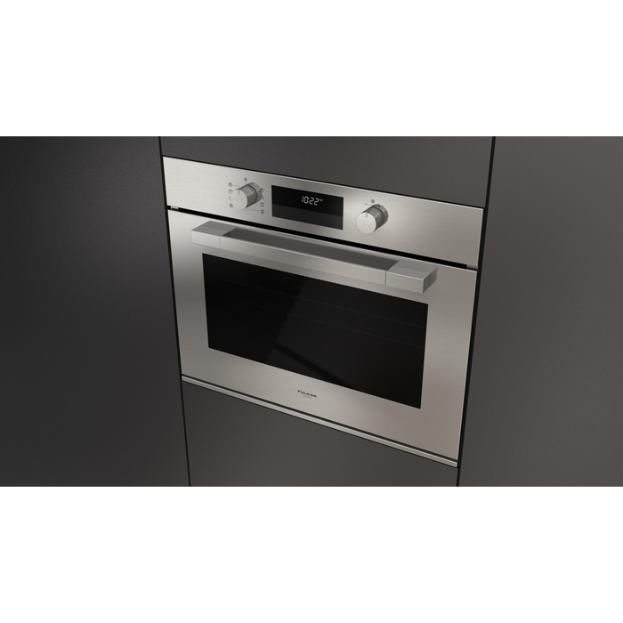 Fulgor Milano 30-Inch Matteo Built-In Electric Single Oven, 100 Series, Euro Height, Self-Clean Convection, Soft Close Door, 3 Standard Racks, Stainless Steel Finish