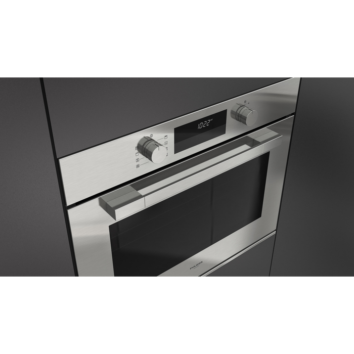 Fulgor Milano 30-Inch Matteo Built-In Electric Single Oven, 100 Series, Euro Height, Self-Clean Convection, Soft Close Door, 3 Standard Racks, Stainless Steel Finish