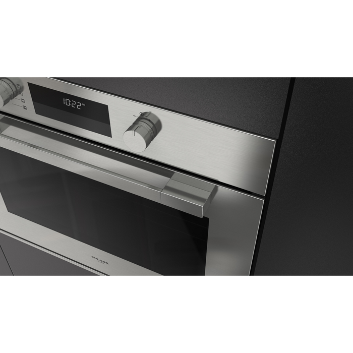 Fulgor Milano 30-Inch Matteo Built-In Electric Single Oven, 100 Series, Euro Height, Self-Clean Convection, Soft Close Door, 3 Standard Racks, Stainless Steel Finish