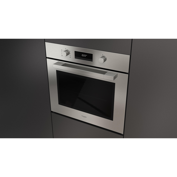 Fulgor Milano 30-Inch Matteo Built-In Electric Single Oven, 400 Series, Self-Clean, Single Convection, Multi-Pass Broiler, 3 Standard Racks, Stainless Steel Finish