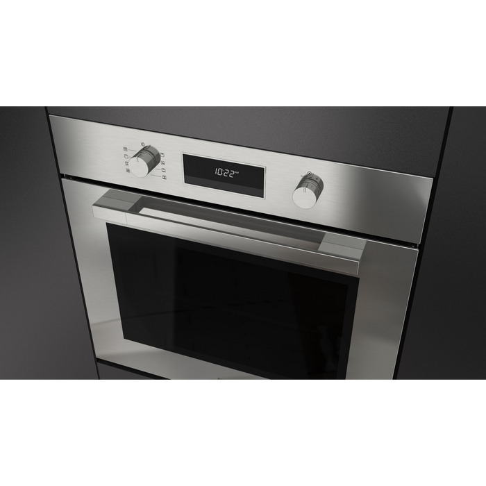 Fulgor Milano 30-Inch Matteo Built-In Electric Single Oven, 400 Series, Self-Clean, Single Convection, Multi-Pass Broiler, 3 Standard Racks, Stainless Steel Finish