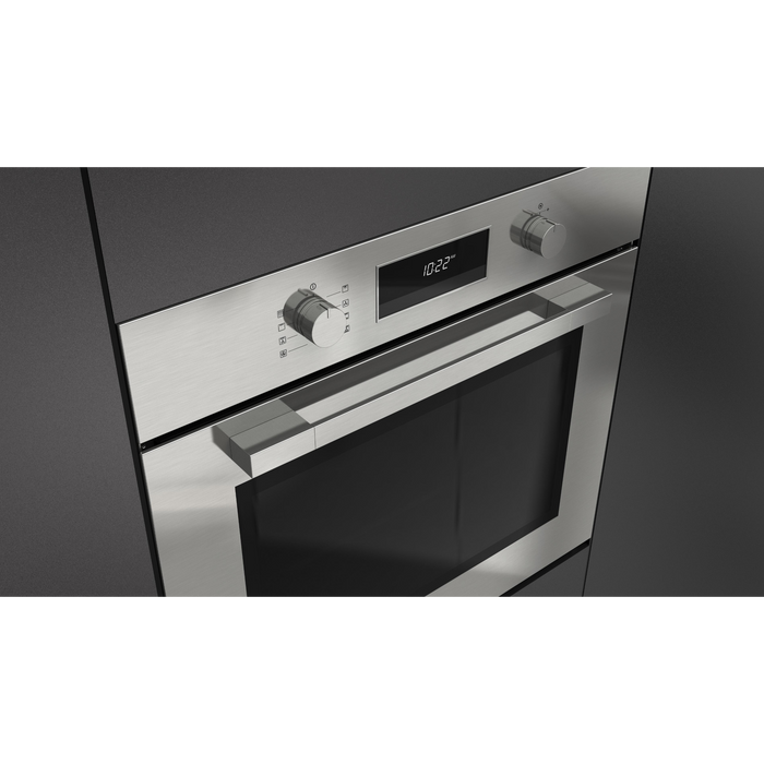 Fulgor Milano 30-Inch Matteo Built-In Electric Single Oven, 400 Series, Self-Clean, Single Convection, Multi-Pass Broiler, 3 Standard Racks, Stainless Steel Finish